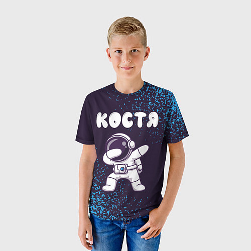 Детская футболка Костя космонавт даб / 3D-принт – фото 3