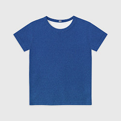 Футболка детская Однотонный синий рябь, цвет: 3D-принт
