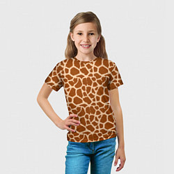 Футболка детская Шкура Жирафа - Giraffe, цвет: 3D-принт — фото 2