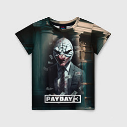 Футболка детская Payday 3 mask, цвет: 3D-принт