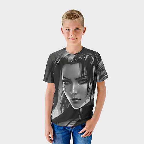 Детская футболка Корпоративная ведьма / 3D-принт – фото 3