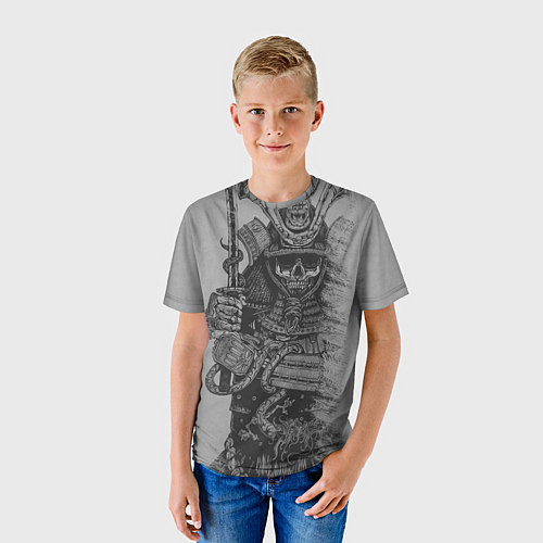 Детская футболка Призрак Самурай / 3D-принт – фото 3
