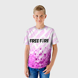 Футболка детская Free Fire pro gaming: символ сверху, цвет: 3D-принт — фото 2