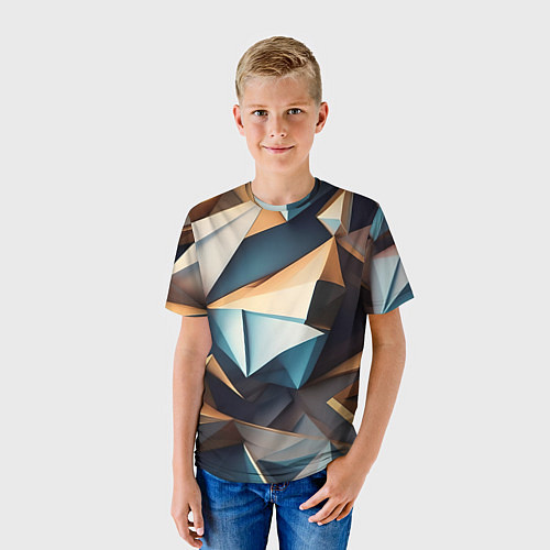 Детская футболка Геометрический принт от нейросети / 3D-принт – фото 3