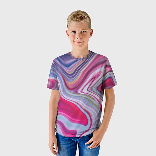 Детская футболка Scarlet waves / 3D-принт – фото 3