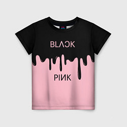 Футболка детская Blackpink - краски, цвет: 3D-принт