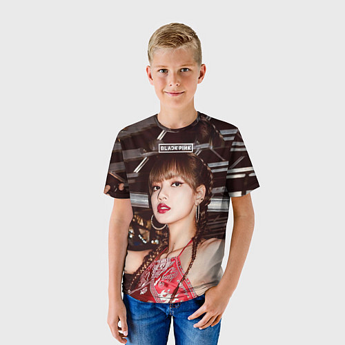 Детская футболка Lisa Blackpink / 3D-принт – фото 3