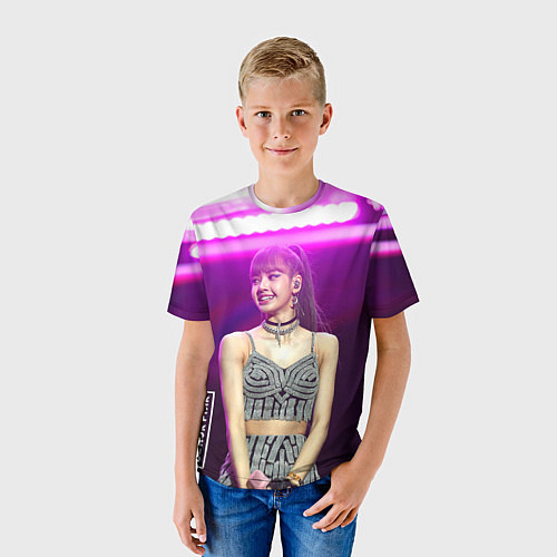 Детская футболка Blackpink Lisa awarded / 3D-принт – фото 3