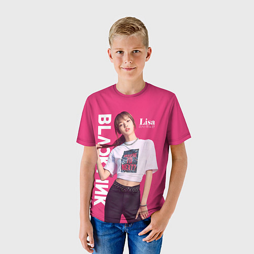 Детская футболка Blackpink Beautiful Lisa / 3D-принт – фото 3