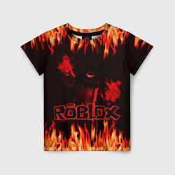 Футболка детская Fire Roblox, цвет: 3D-принт