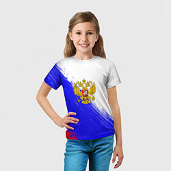 Футболка детская Патриот Рф Герб, цвет: 3D-принт — фото 2