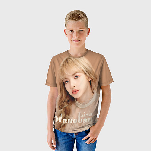 Детская футболка Blackpink Lisa blonde / 3D-принт – фото 3