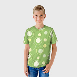 Футболка детская Зеленое ретро, цвет: 3D-принт — фото 2
