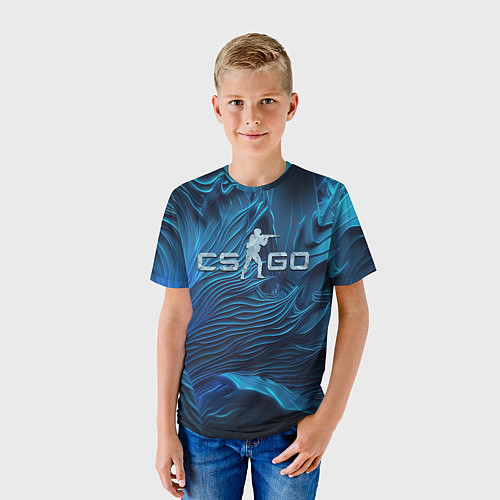 Детская футболка CS GO ice logo / 3D-принт – фото 3