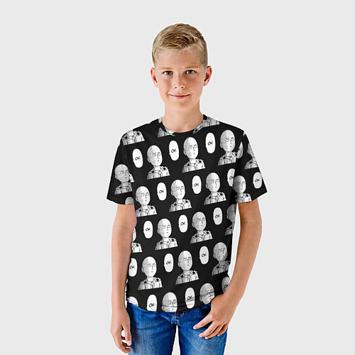 Детская футболка Saitama - ok pattern / 3D-принт – фото 3