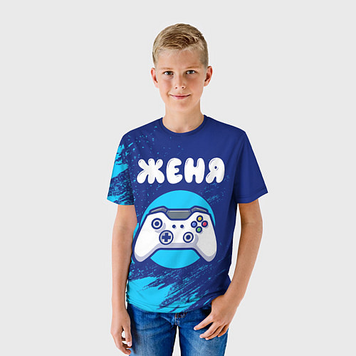 Детская футболка Женя геймер / 3D-принт – фото 3