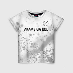 Футболка детская Akame ga Kill glitch на светлом фоне: символ сверх, цвет: 3D-принт