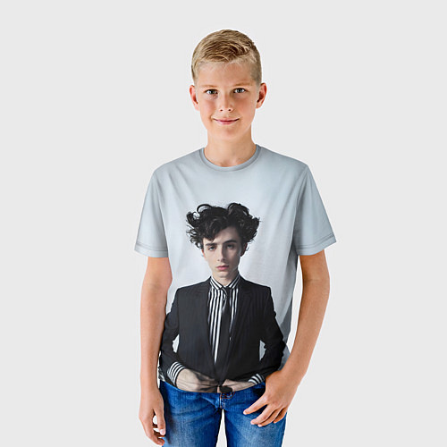 Детская футболка Сильный Тимоти Шаламе / 3D-принт – фото 3