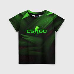 Футболка детская CS GO green logo, цвет: 3D-принт