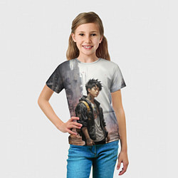 Футболка детская Местный хулиган, цвет: 3D-принт — фото 2