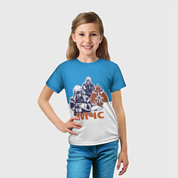 Футболка детская МЧС спасатели, цвет: 3D-принт — фото 2