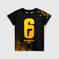 Футболка детская Rainbow Six - gold gradient, цвет: 3D-принт