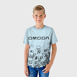 Футболка детская Omoda letters pattern, цвет: 3D-принт — фото 2