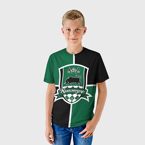 Детская футболка ФК Краснодар - эмблема / 3D-принт – фото 3