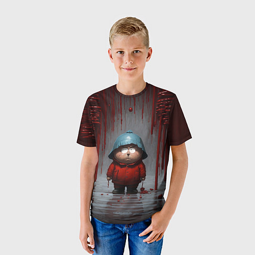 Детская футболка Грустный Эрик Картман / 3D-принт – фото 3