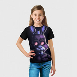 Футболка детская Five Nights at Freddys Bonnie, цвет: 3D-принт — фото 2