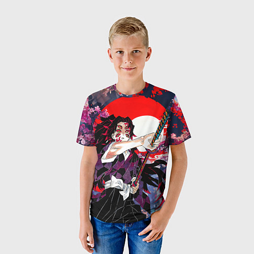 Детская футболка Кокушибо первая луна - Клинок рассекающий демонов / 3D-принт – фото 3
