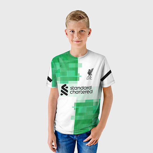 Детская футболка Макаллистер Ливерпуль форма 2324 гостевая / 3D-принт – фото 3