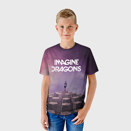 Детская футболка Imagine Dragons обложка альбома Night Visions / 3D-принт – фото 3