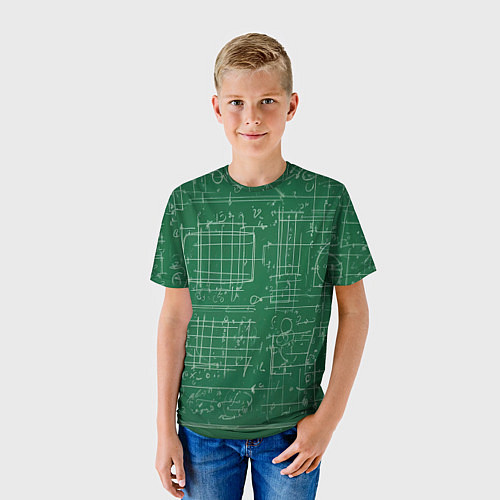 Детская футболка Школьная доска / 3D-принт – фото 3
