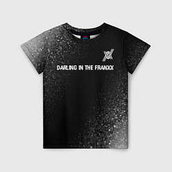 Футболка детская Darling in the FranXX glitch на темном фоне: симво, цвет: 3D-принт