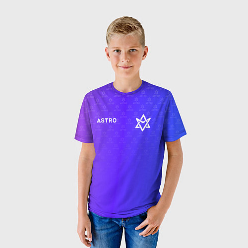 Детская футболка Astro pattern / 3D-принт – фото 3
