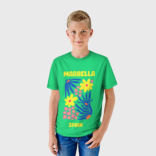 Детская футболка Марбелья - Испания / 3D-принт – фото 3