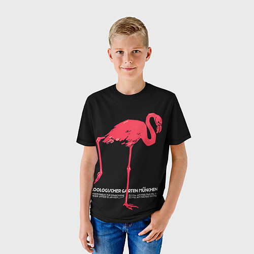 Детская футболка Фламинго - Мюнхен / 3D-принт – фото 3