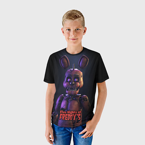 Детская футболка Five Nights at Freddys Bonnie / 3D-принт – фото 3