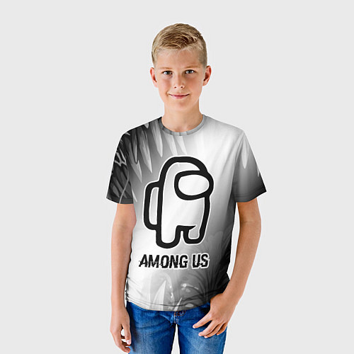Детская футболка Among Us glitch на светлом фоне / 3D-принт – фото 3