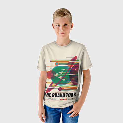 Детская футболка Гранд тур - Наса / 3D-принт – фото 3