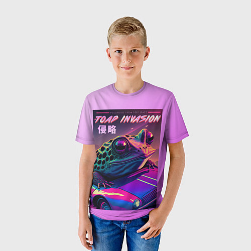 Детская футболка Нашествие жаб из глубокого космоса / 3D-принт – фото 3