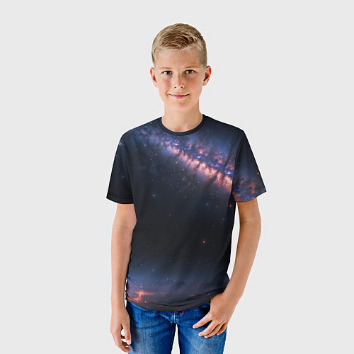 Детская футболка Млечный путь в звездном небе / 3D-принт – фото 3