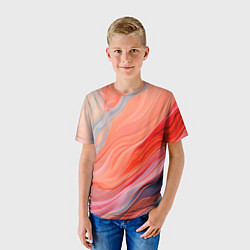 Футболка детская Текучий принт от нейросети, цвет: 3D-принт — фото 2
