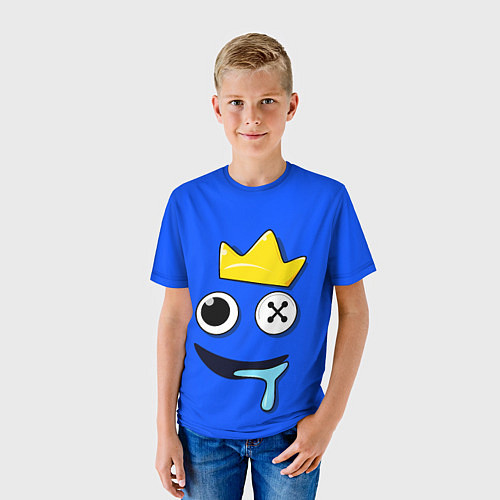 Детская футболка Радужные друзья Синий / 3D-принт – фото 3