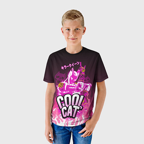 Детская футболка Killer Queen - Розовый огонь / 3D-принт – фото 3