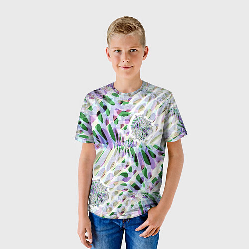 Детская футболка Floral abstract / 3D-принт – фото 3