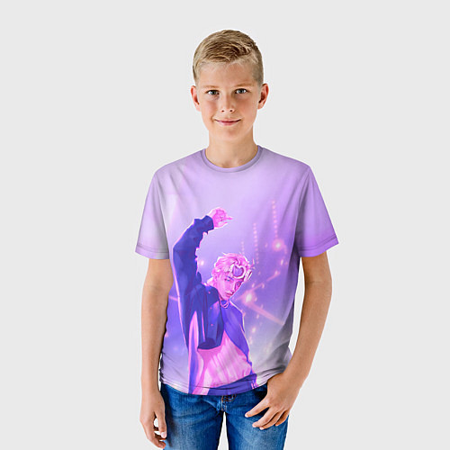 Детская футболка Хёнджин на концерте - Стрей Кидс / 3D-принт – фото 3