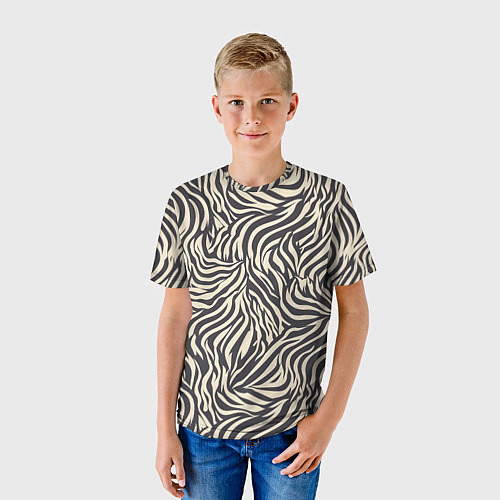Детская футболка Зебра паттерн / 3D-принт – фото 3