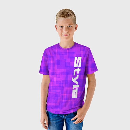 Детская футболка Стиль ИИ / 3D-принт – фото 3